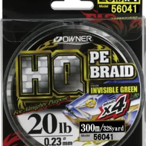 TRESSE OWNER HQ PE BRAID 4X 300m Vert