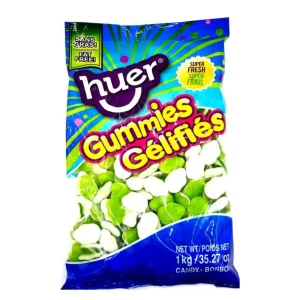 Bonbons grenouilles vertes saveur bubble gum 1 kg – Huer