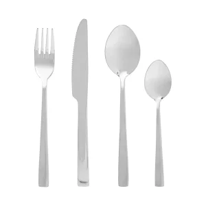 Ensemble d'ustensiles en acier inoxydable Rome 16 pièces