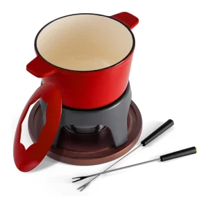 Ensemble à fondue 12 pièces en fonte émaillée Sierra 1,6 L – Swissmar