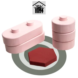 Jeu de curling d'intérieur en bois