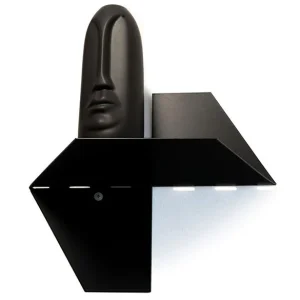 Étagère murale flottante en métal en forme d'hexagone