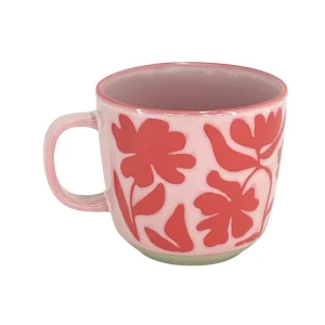Tasse en grès Tropical rose 590 ml - BIA