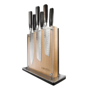Bloc de couteaux magnétique Shi Damashiro EMPEROR® 7 pièces – Cuisine::pro®