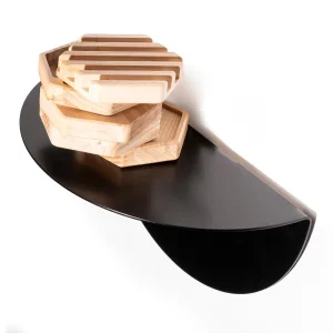 Étagère murale flottante en métal pour les plantes