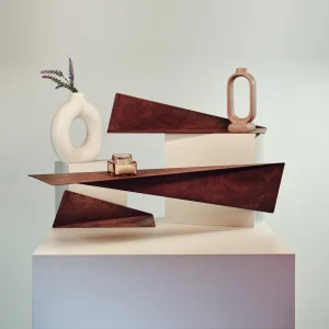 Étagères métalliques rustiques (ensemble de 3)