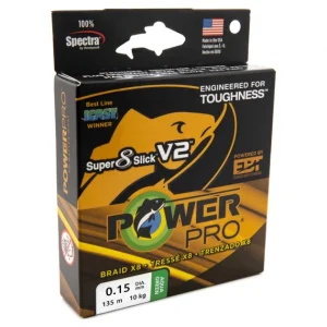 Tresse PowerPro Super 8 Slick V2 275M AQUA GREEN
