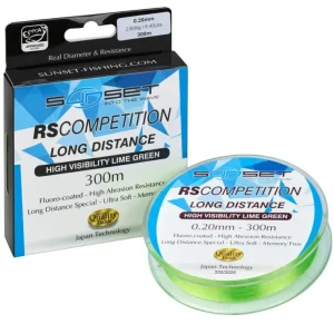 Nylon Sunset Rs Competition Long Distance H-V LIME GREEN 300m