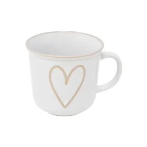 Tasse crème avec cœur 400 ml