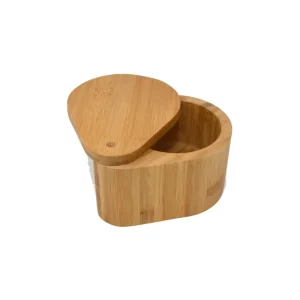 Boîte de rangement avec couvercle en bambou 13 cm