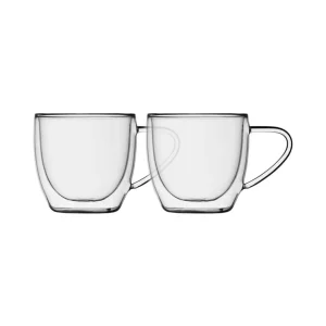 Ensemble de 2 tasses à cappuccino double paroi 225 ml
