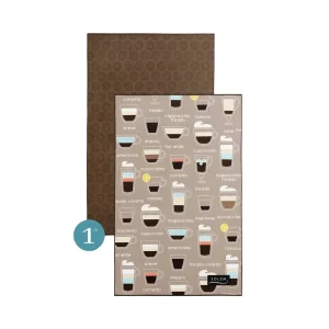 Ensemble de 2 linges à vaisselle Pause-Café - Solem