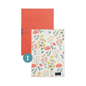 Ensemble de 2 linges à vaisselle Harmonie Florale - Solem