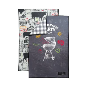 Ensemble de 2 linges à vaisselle Le Roi du grill - Solem