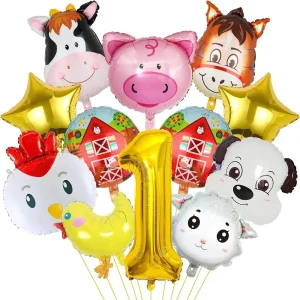 Ballon Anniversaire / Animaux de la Ferme