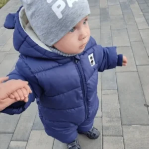 Barboteuse Bébé Ourson | Combinaison automne hiver