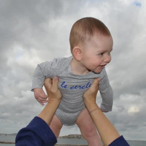 Body Bébé "Le Cercle" CNM - Gris