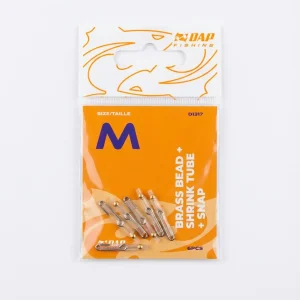 Brass bead + Shrink Tube + Snap M