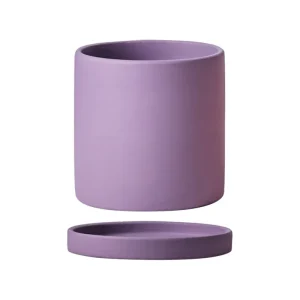 cache-pot violet céramique