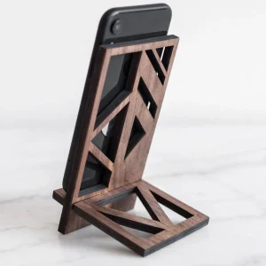 Support de téléphone en bois