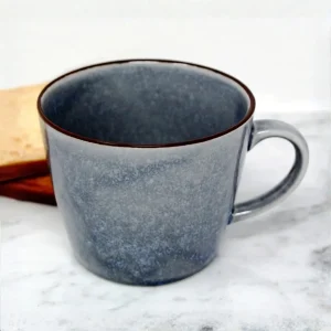 Tasse en grès émaillé réactif bleue 300 ml – BIA
