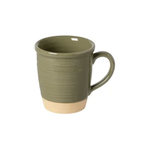 Tasse en grès recyclé Scotia vert olive 490 ml – Costa Nova