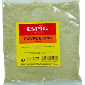 Poivre Blanc Moulu Espig 100G