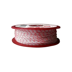 Polyester 100K blanc/rouge – 1.6mm – 50m (100 DaN)