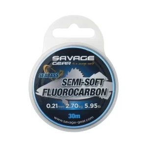 Fluorocarbon Savage Gear Semi-Soft SEABASS Clear 30m