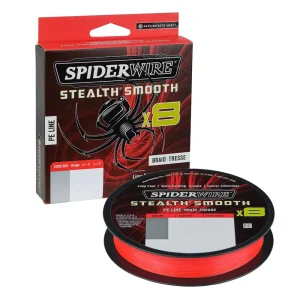 Tresse SpiderWire Stealth® Smooth8 x8 PE Braid Rouge 300m