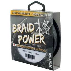 Tresse Powerline Braid Power – Gris – 300m
