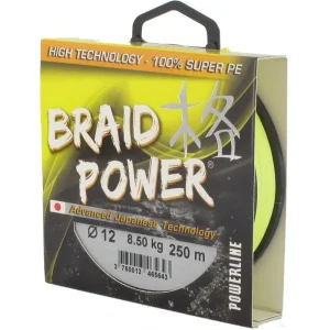 Tresse Powerline Braid Power – Jaune – 200M