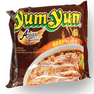 Yum Yum, nouilles instantanées au bœuf 60G