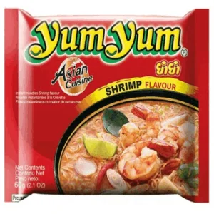 Yum Yum, nouilles instantanées aux crevettes 60G